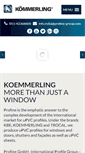 Mobile Screenshot of koemmerling.co.in